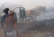 السيطرة على حريق شب بأحد منازل النازحين في مأرب