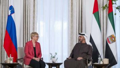 رئيس الإمارات يبحث مع رئيسة سلوفينيا مجالات التعاون المشترك