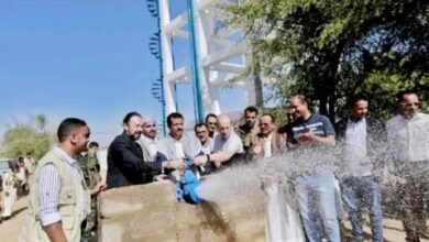 بتمويل أممي.. تدشين مشاريع مياه في مأرب