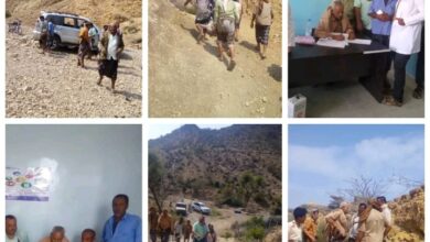 مدير عام الوازعية يقوم بجولة ميدانية لتفقد المرافق الحيوية في المديرية