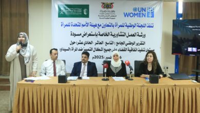 عدن تحتضن ورشة وطنية لمناقشة تقرير القضاء على التمييز ضد المرأة