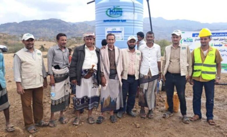 محلي موزع يسلم موقع مشروع مياه جسر رسيان للجهة المنفذة