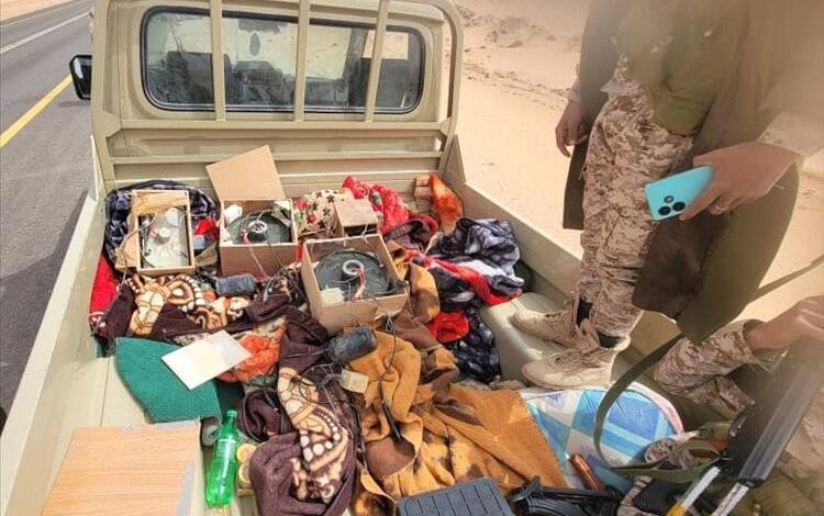 قوات عسكرية تحبط عملية زرع عبوات على طريق الوديعة الدولي