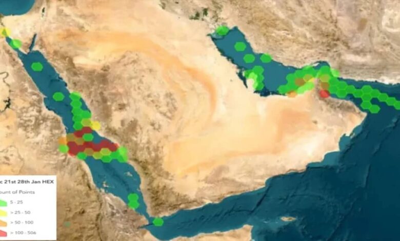 هيئة التجارة البريطانية تكشف عن تصاعد التشويش الإلكتروني في البحر الأحمر والخليج العربي