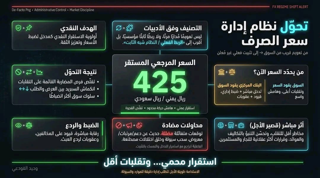 خبير مالي: الحكومة تثبت سعر العملة المحلية في الواقع