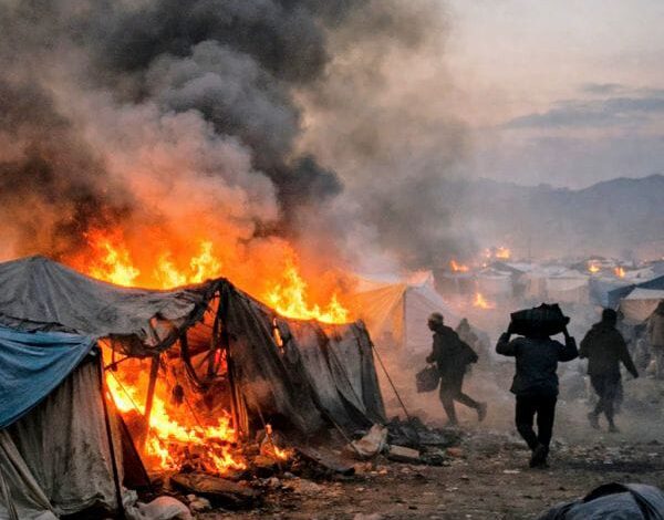 مأرب.. حريق في مخيم للنازحين وآخر يلتهم محلاً تجارياً 1 مأرب.. حريق في مخيم للنازحين وآخر يلتهم محلاً تجارياً