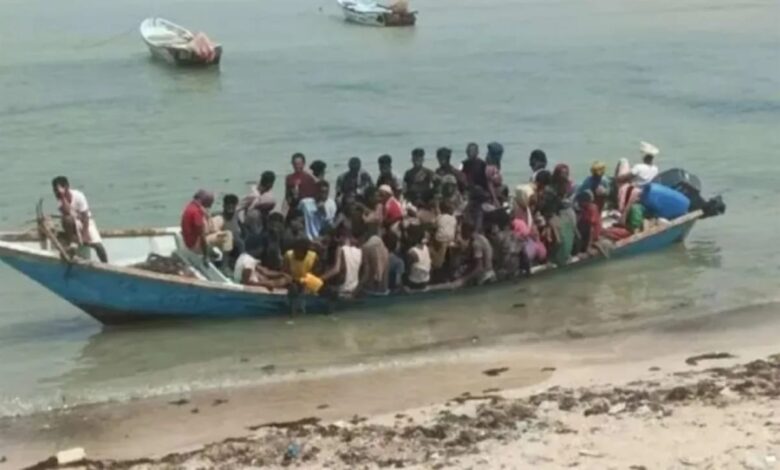 شرطة شبوة تكشف عن وصول 180 مهاجراً غير قانوني إلى ساحل رضوم 1 شرطة شبوة تكشف عن وصول 180 مهاجراً غير قانوني إلى ساحل رضوم