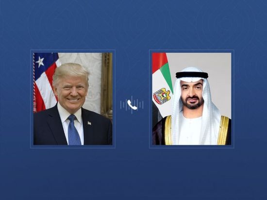 اتصال هاتفي بين محمد بن زايد وترامب حول أمن المنطقة 1 اتصال هاتفي بين محمد بن زايد وترامب حول أمن المنطقة