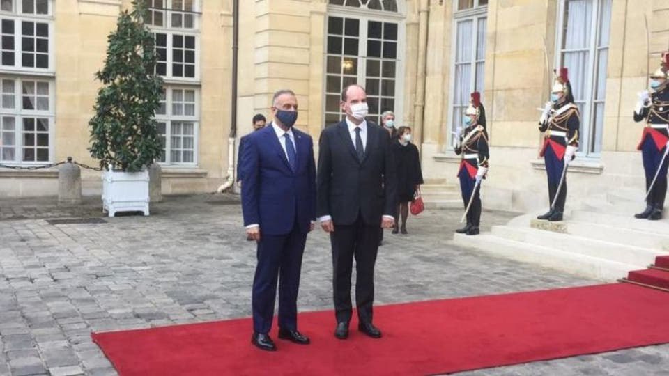 رئيس الحكومة العراقية يلتقي نظيره الفرنسي في باريس 1 رئيس الحكومة العراقية يلتقي نظيره الفرنسي في باريس