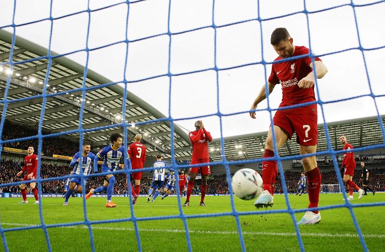 ليفربول يودع بطولة كأس الاتحاد الإنجليزي بعد خسارته امام نظيره برايتون