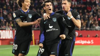 أتليتيكو يفوز على جيرونا في الوقت القاتل بدوري الإسباني