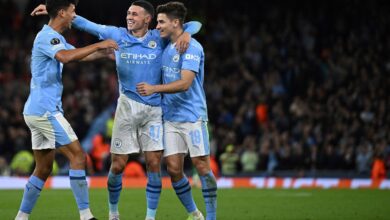 ‏مانشستر سيتي يفوز على ضيفه رد ستار بثلاثية في دوري أبطال أوروبا