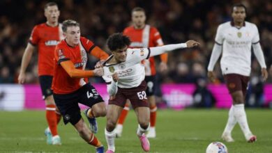مانشستر سيتي يسحق لوتون بسداسية ويبلغ ربع نهائي كأس الاتحاد الإنجليزي