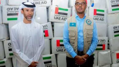 الإمارات ترسل 700 طن من الإمدادات الغذائية إلى المتضررين من الفيضانات في الصومال