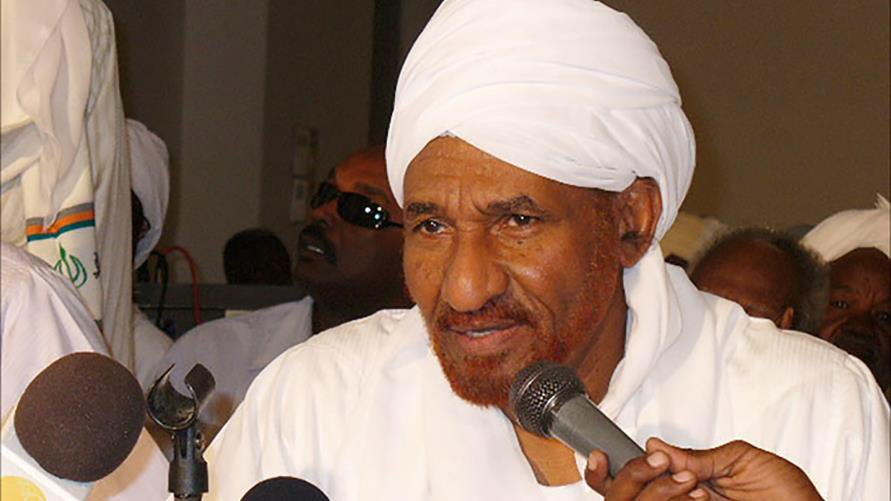 ‏وفاة زعيم حزب الأمة السوداني الصادق المهدي بسبب كورونا