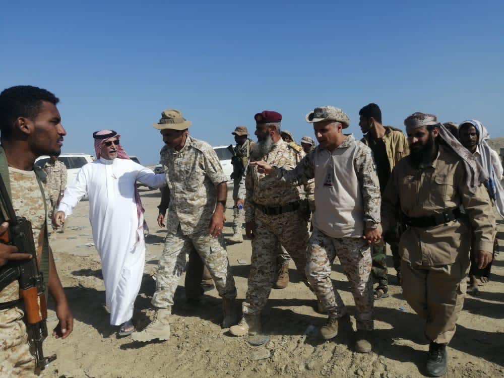 قوات العمالقة تنشر نقاط مراقبة بين طرفي الصراع في أبين والتحالف يصدر بيان 1 قوات العمالقة تنشر نقاط مراقبة بين طرفي الصراع في أبين والتحالف يصدر بيان