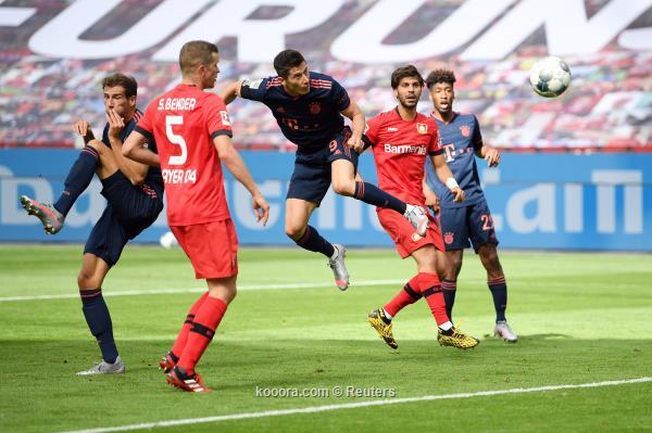بايرن ميونخ يضع يداً على اللقب باجتياح ليفركوزن 1 بايرن ميونخ يضع يداً على اللقب باجتياح ليفركوزن
