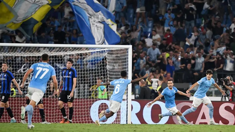 لاتسيو يحقق الفوز على انتر ميلان بنتيجة 3-1 ‎الدوري الايطالي