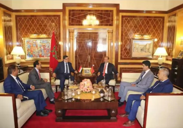 وزير الخارجية يبحث مع رئيس مجلس النواب المغربي العلاقات الثنائية بين البلدين
