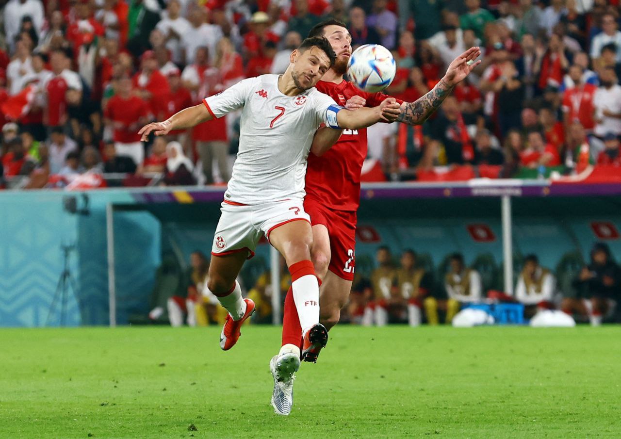 التعادل السلبي يحكم لقاء تونس والدنمارك في كأس العالم