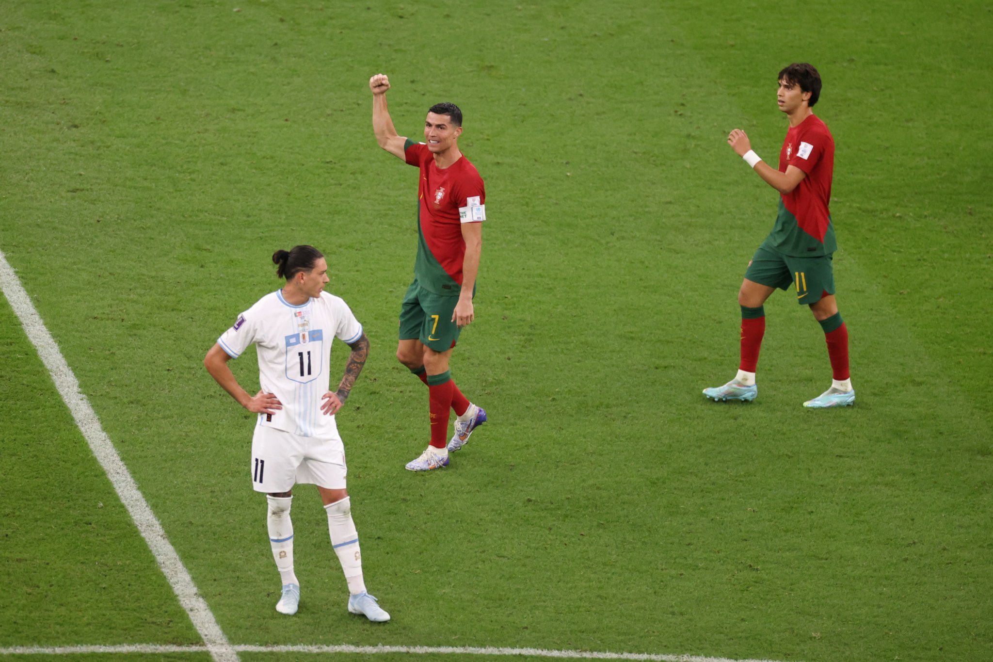 البرتغال تتغلب على الأوروغواي بهدفين دون رد وتضمن مقعد بدور الـ 16