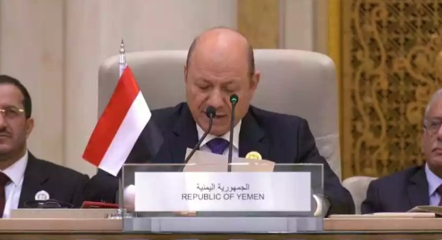 نص كلمة رئيس مجلس القيادة الرئاسي في قمة الرياض
