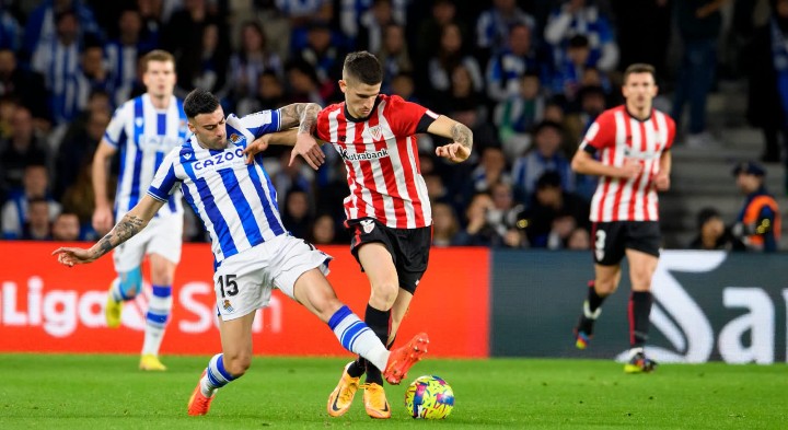 ريال سوسيداد يفوز على أتلتيك بيلباو بثلاثية في الدوري الإسباني