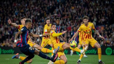 برشلونة يسقط في فخ التعادل السلبي مع جيرونا في دوري إسبانيا