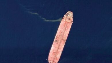 مركز القيادة لعمليات صافر تفريغ 96 ٪ من إجمالي النفط الخام