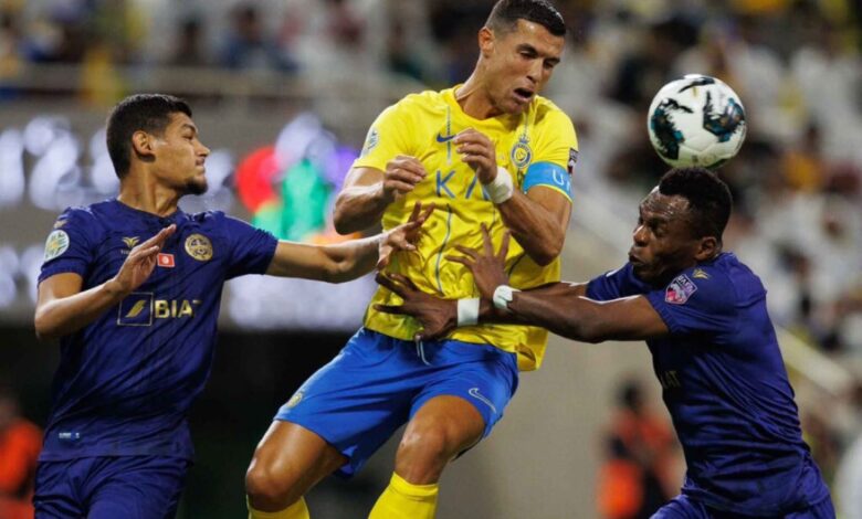 النصر يقفز لصدارة المجموعة بعد فوزه برباعية على الاتحاد المنستيري التونسي 1 النصر يقفز لصدارة المجموعة بعد فوزه برباعية على الاتحاد المنستيري التونسي