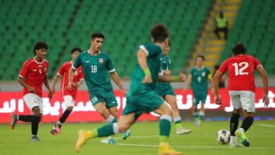 المنتخب اليمني يخسر أمام نظيره العراقي بثلاثة اهداف دون رد
