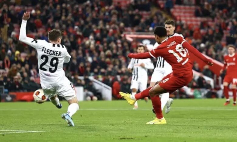 ‏ليفربول يكتسح لاسك لينز برباعية ويتأهل لدور الـ 16 بالدوري الأوروبي