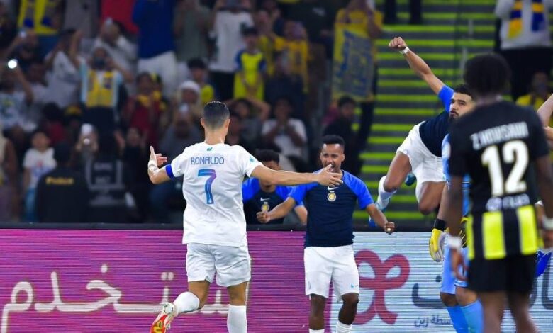 النصر يقسو على الاتحاد بخماسية ويحقق انتصار غائب منذ 5 أعوام 1 النصر يقسو على الاتحاد بخماسية ويحقق انتصار غائب منذ 5 أعوام