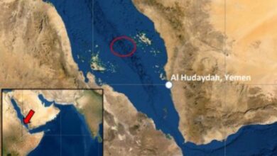 هيئة التجارة البريطانية تبلغ عن حادث بحري غربي الحديدة