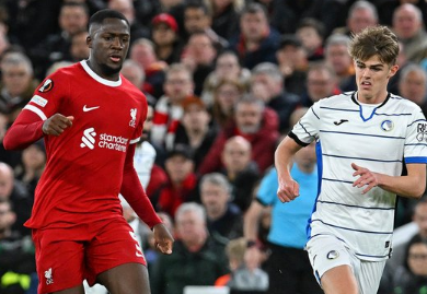 ليفربول يخسر بثلاثية أمام أتالانتا في الدوري الأوروبي