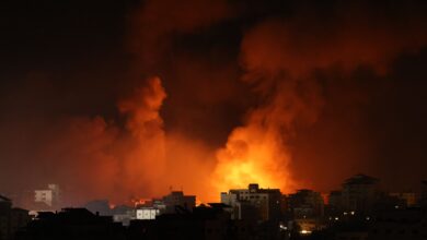 استشهاد 9 فلسطينيين جراء قصف الاحتلال على قطاع غزة