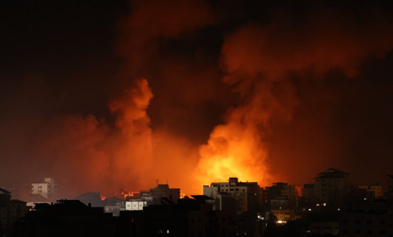 استشهاد 9 فلسطينيين جراء قصف الاحتلال على قطاع غزة