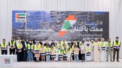 حملة "الإمارات معك يا لبنان" تجمع 100 طن من المواد الإغاثية في الفجيرة 10 حملة "الإمارات معك يا لبنان" تجمع 100 طن من المواد الإغاثية في الفجيرة