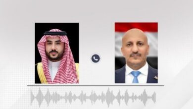 وزير الدفاع السعودي يطمئن على صحة العميد طارق صالح