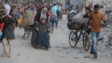 نزوح قسري جديد لمئات الفلسطينيين من منطقتين في غزة بسبب "أوامر إخلاء" للاحتلال 9 نزوح قسري جديد لمئات الفلسطينيين من منطقتين في غزة بسبب "أوامر إخلاء" للاحتلال