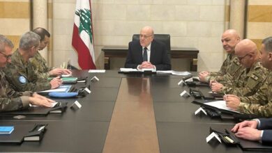 لبنان يطالب بالضغط على الكيان الإسرائيلي لتنفيذ وقف إطلاق النار 7 لبنان يطالب بالضغط على الكيان الإسرائيلي لتنفيذ وقف إطلاق النار