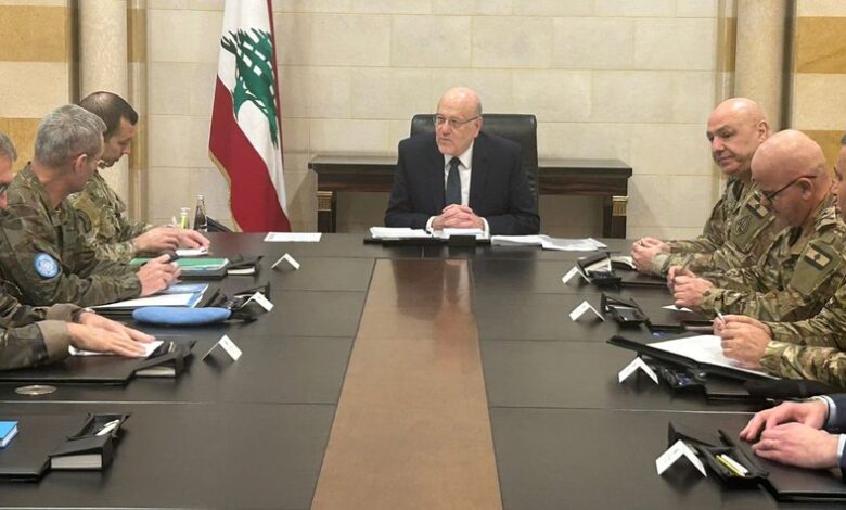 لبنان يطالب بالضغط على الكيان الإسرائيلي لتنفيذ وقف إطلاق النار