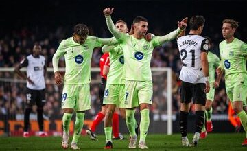 برشلونة يكتسح فالنسيا بخماسية ويتأهل لنصف نهائي كأس إسبانيا
