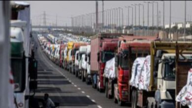دخول 290 شاحنة مساعدات إنسانية إلى قطاع غزة