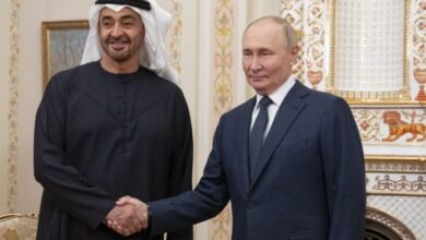 بوتين يشكر محمد بن زايد على الوساطة الإماراتية بين روسيا وأوكرانيا