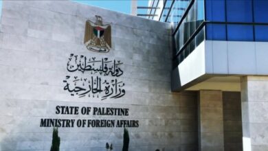 الخارجية الفلسطينية تدين التصريحات الإسرائيلية بشأن فرض السيادة على الضفة الغربية