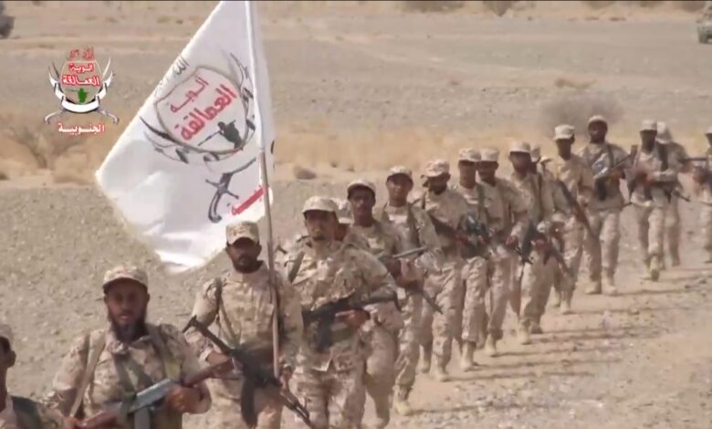 مسير عسكري لقوات العمالقة الجنوبية المتخرجين لرفع الكفاءة القتالية