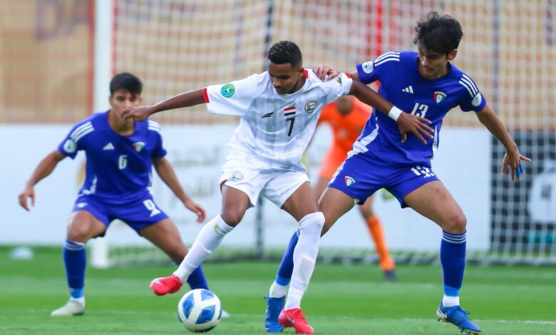 المنتخب اليمني إلى نصف نهائي كأس الخليج للشباب بعد فوزه على الكويت بثنائية