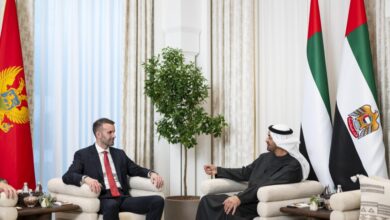 لقاء إماراتي – مونتينيغري يبحث تعزيز التعاون في مجالات الطاقة والتنمية