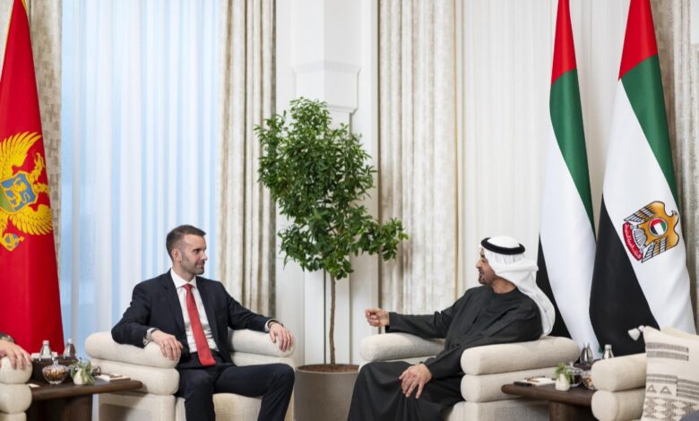 لقاء إماراتي – مونتينيغري يبحث تعزيز التعاون في مجالات الطاقة والتنمية 1 لقاء إماراتي – مونتينيغري يبحث تعزيز التعاون في مجالات الطاقة والتنمية